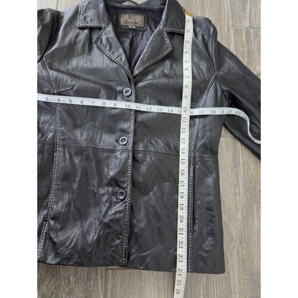 BT Limited Brown leather jacket With Stitches.Washed And Pressed. Size Medium - Picture 5 of 8